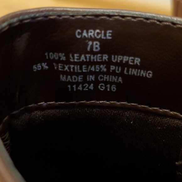 Lauren Ralph Lauren Brown Leather Ankle Boots 7 - Picture 5 of 7